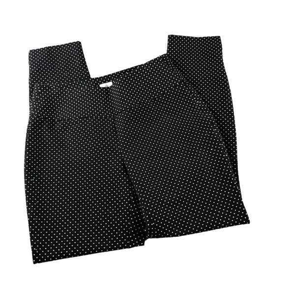 Cabi Black White Polkadot Taper Leg Trousers Style 5175 Rayon with Stretch - Picture 1 of 12